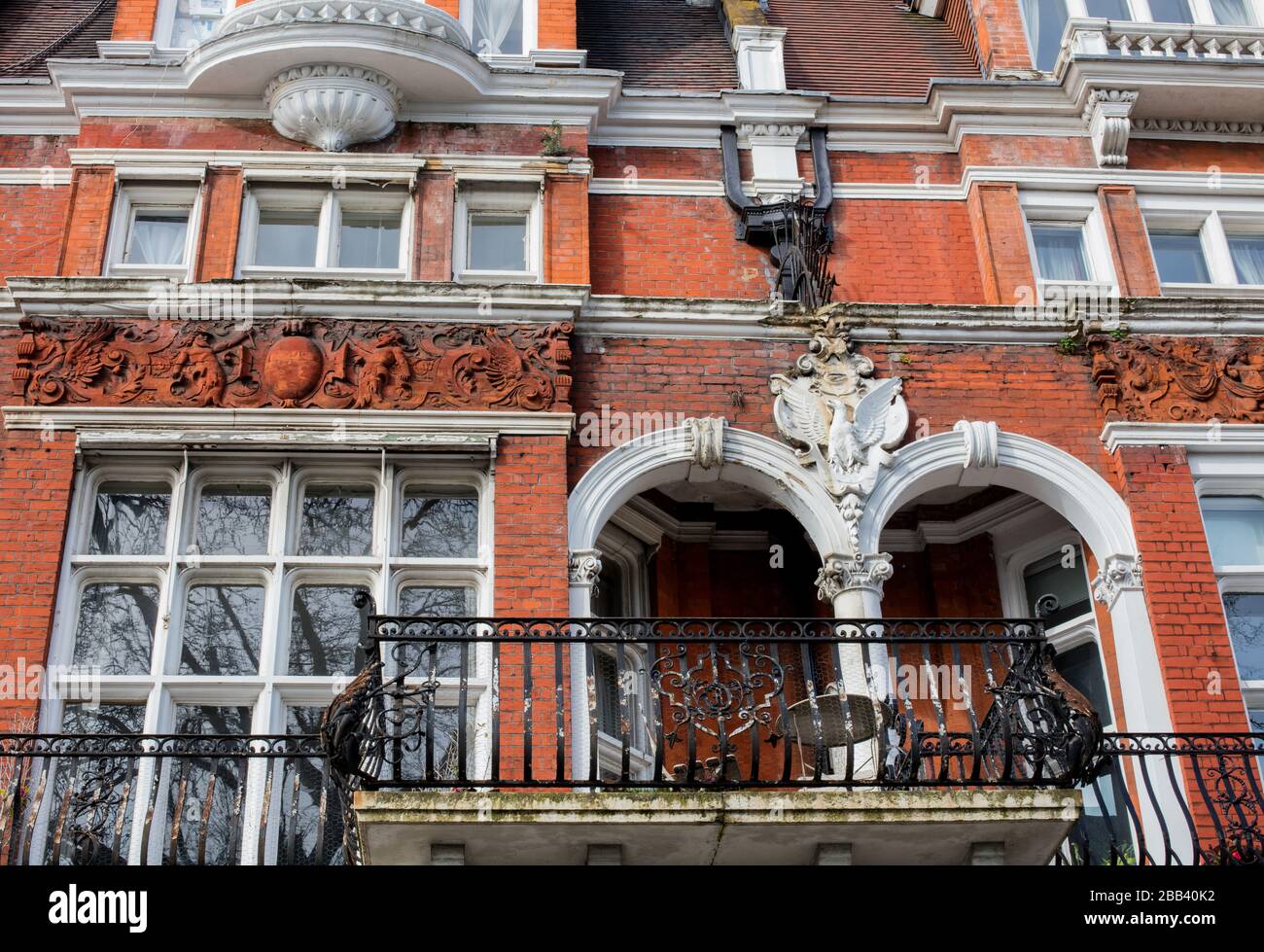 Orme Court, Bayswater; sedi di Eric Sykes e Spike Miilligan e dove Galton e Simpson hanno scritto Hancock's Half Hour. Foto Stock