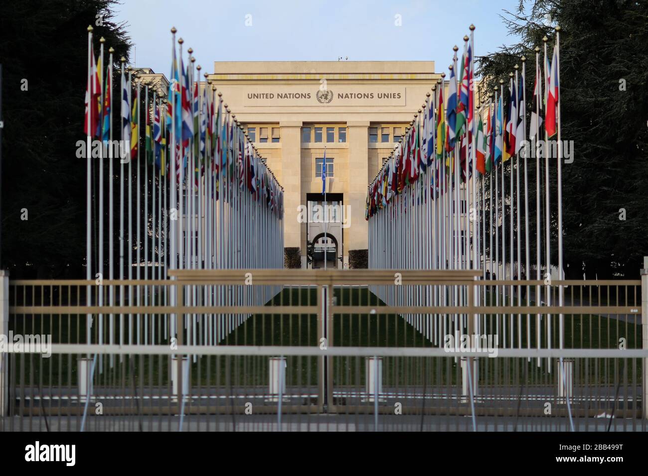 Ufficio delle Nazioni Unite a Ginevra Foto Stock