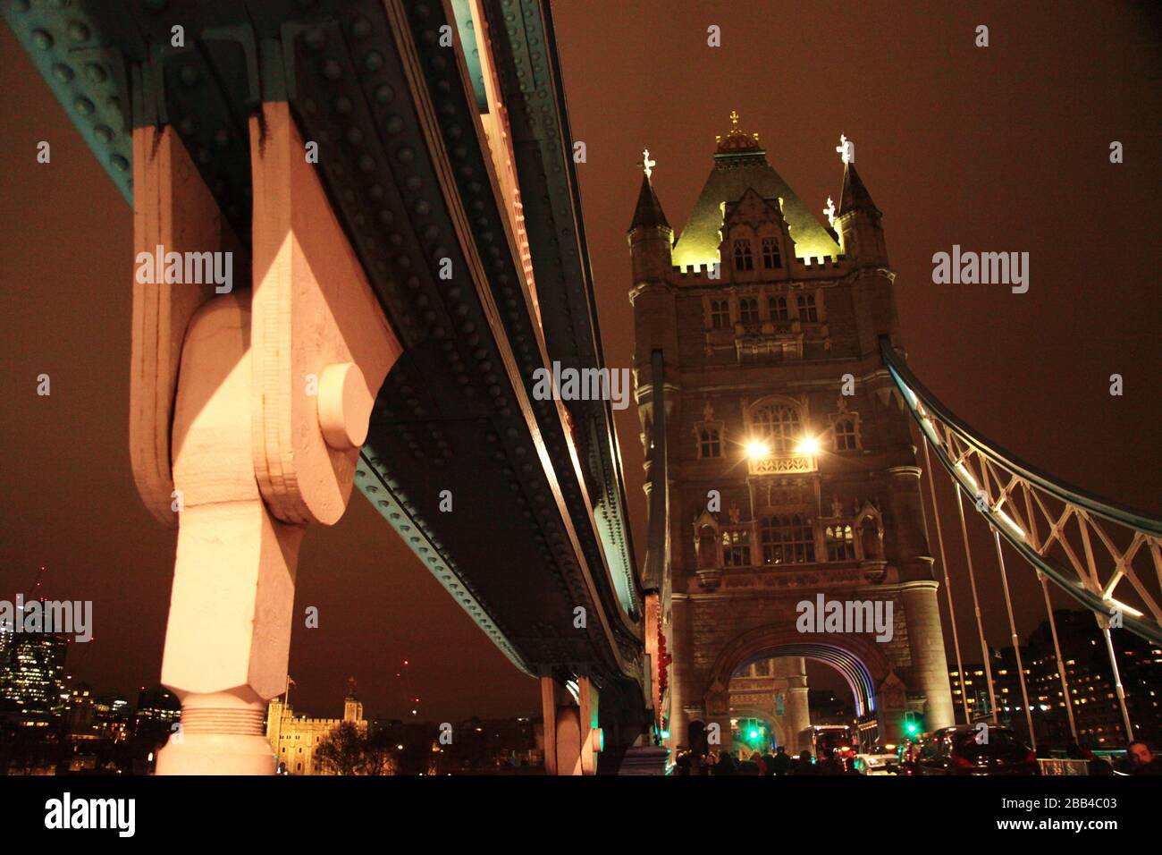 Notte di Londra Foto Stock