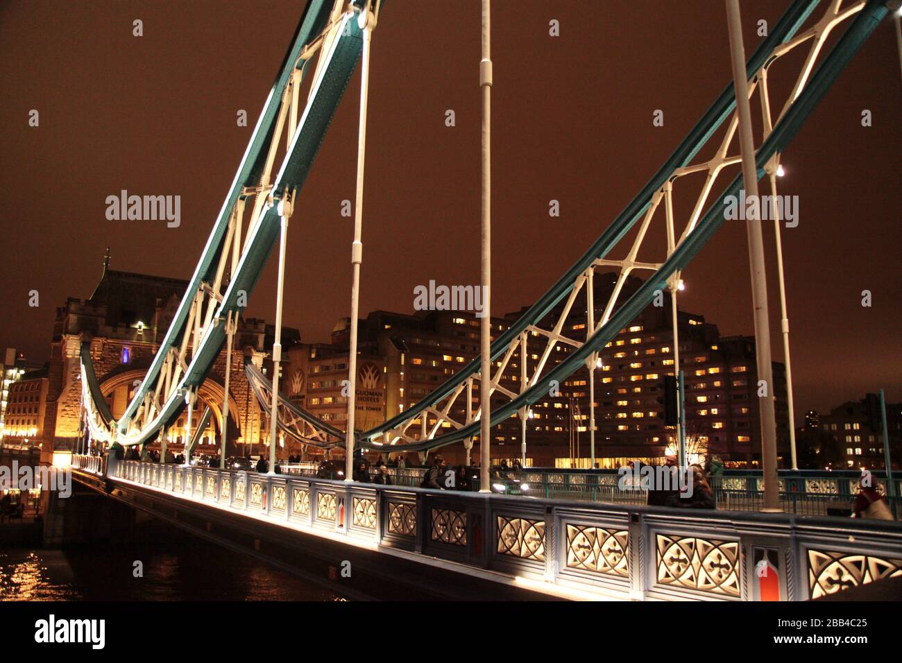 Notte di Londra Foto Stock