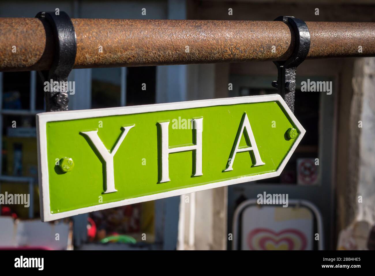 Associazione Ostello della gioventù cartello sospeso Foto Stock