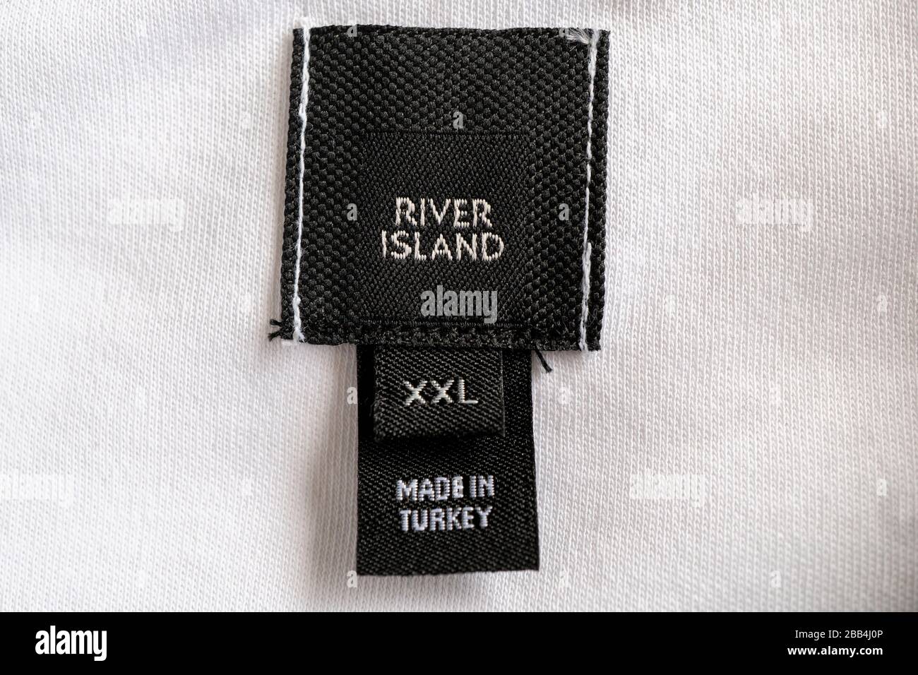 Etichetta River Island Foto Stock