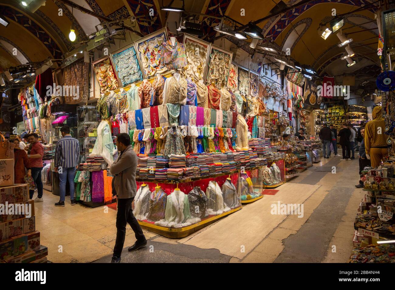 Türkei, Istanbul, Grosser Bazaar (türk. Kapali Carsi), das Einkaufparadies der Touristen. Foto Stock
