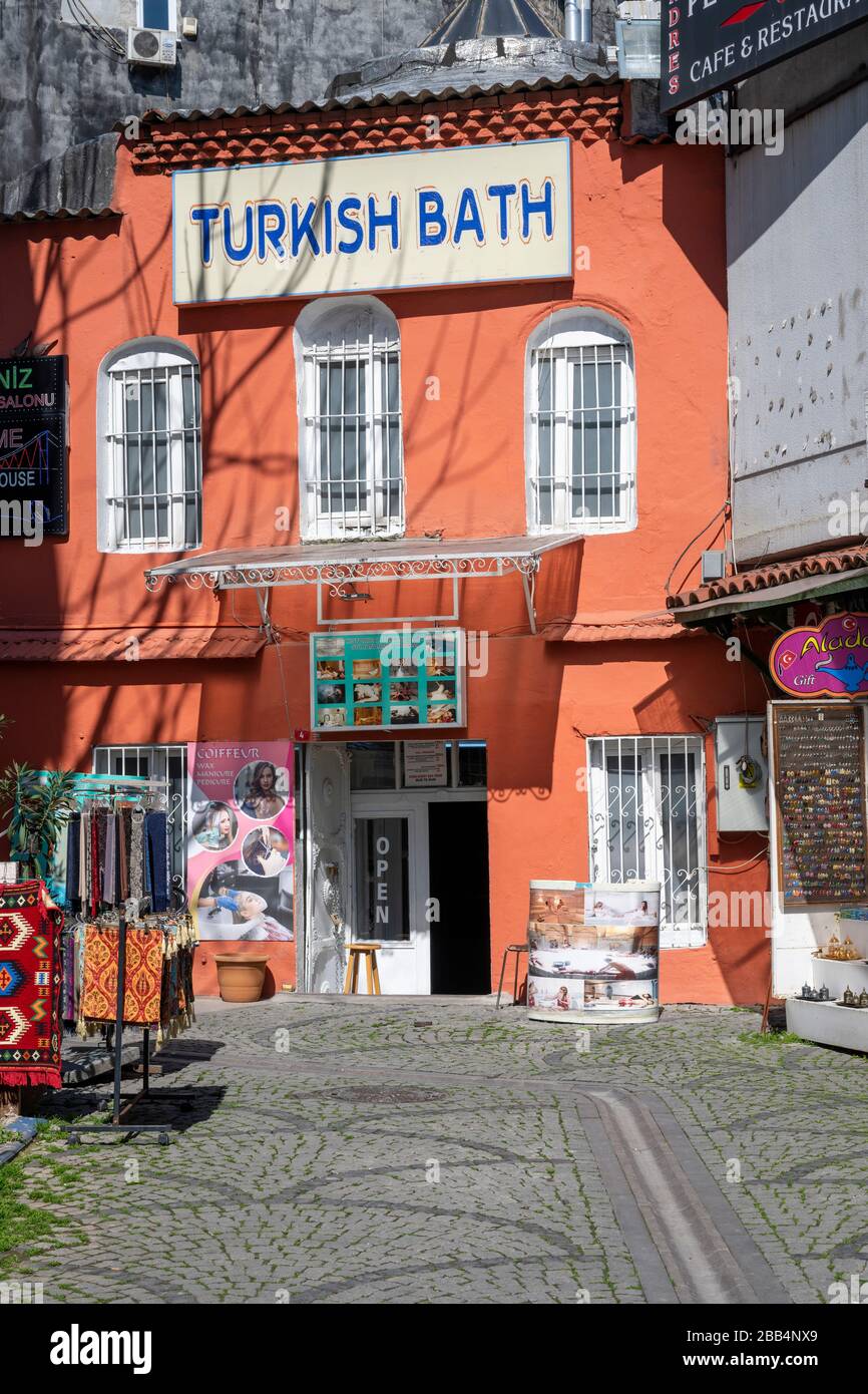 Istanbul, Sultanahmet, Divanyolu, Sultanahmet Hamam Foto Stock