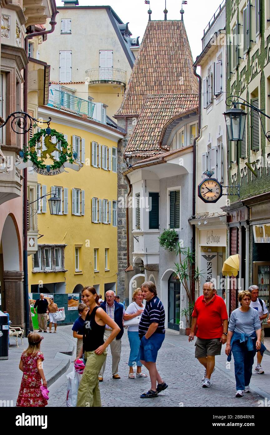 Italia - Alto Adige Merano - Città Vecchia Foto Stock