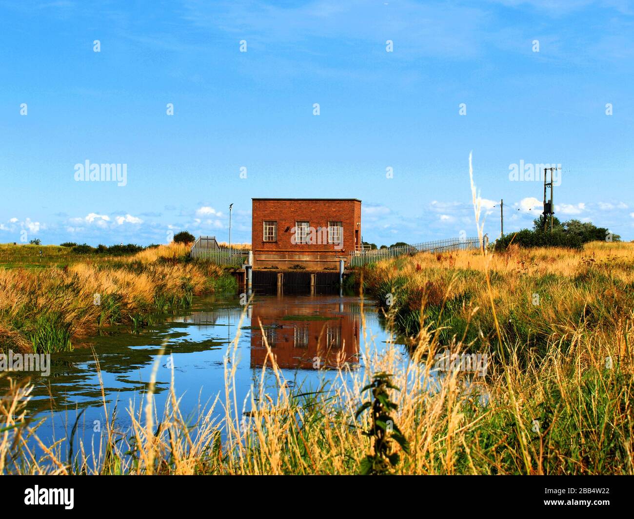 Pumphouse in galles Foto Stock