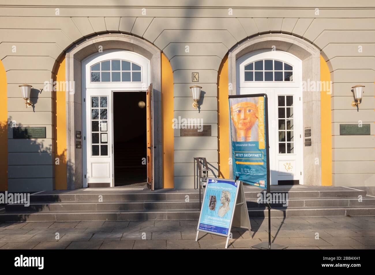 Museo Egizio al castello, Rheinische Friedrich-Wilhelms-University, Bonn, Renania Settentrionale-Vestfalia, Germania, Europa Foto Stock