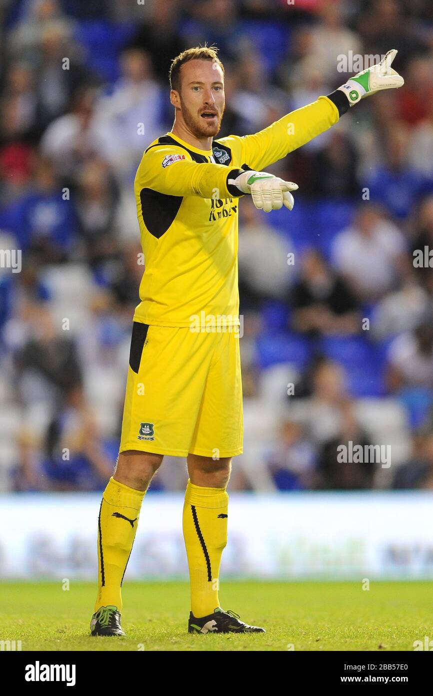 Jake Cole, portiere di Plymouth Argyle Foto Stock