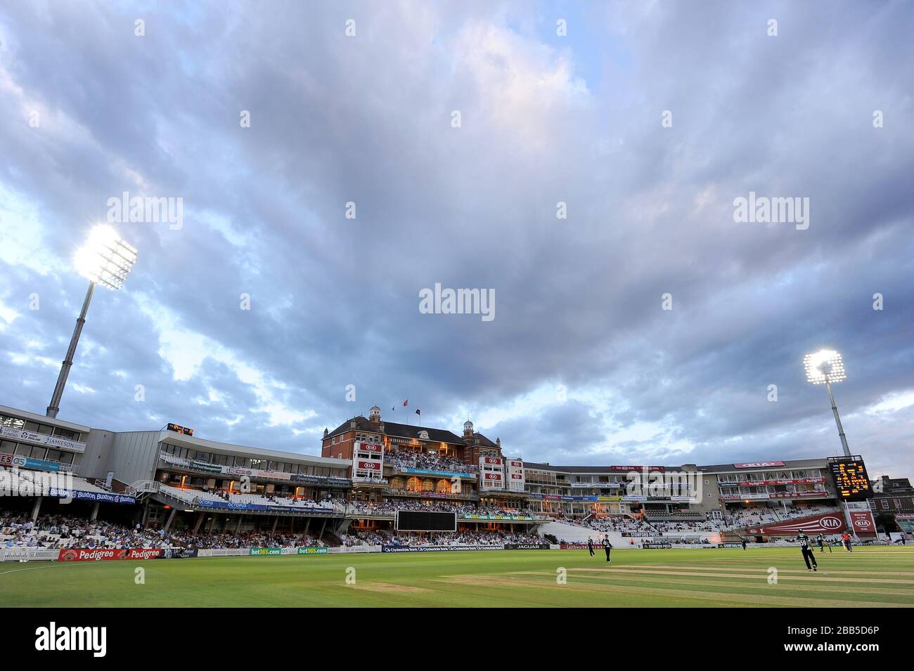 Una vista del cielo sopra il Kia Oval Foto Stock