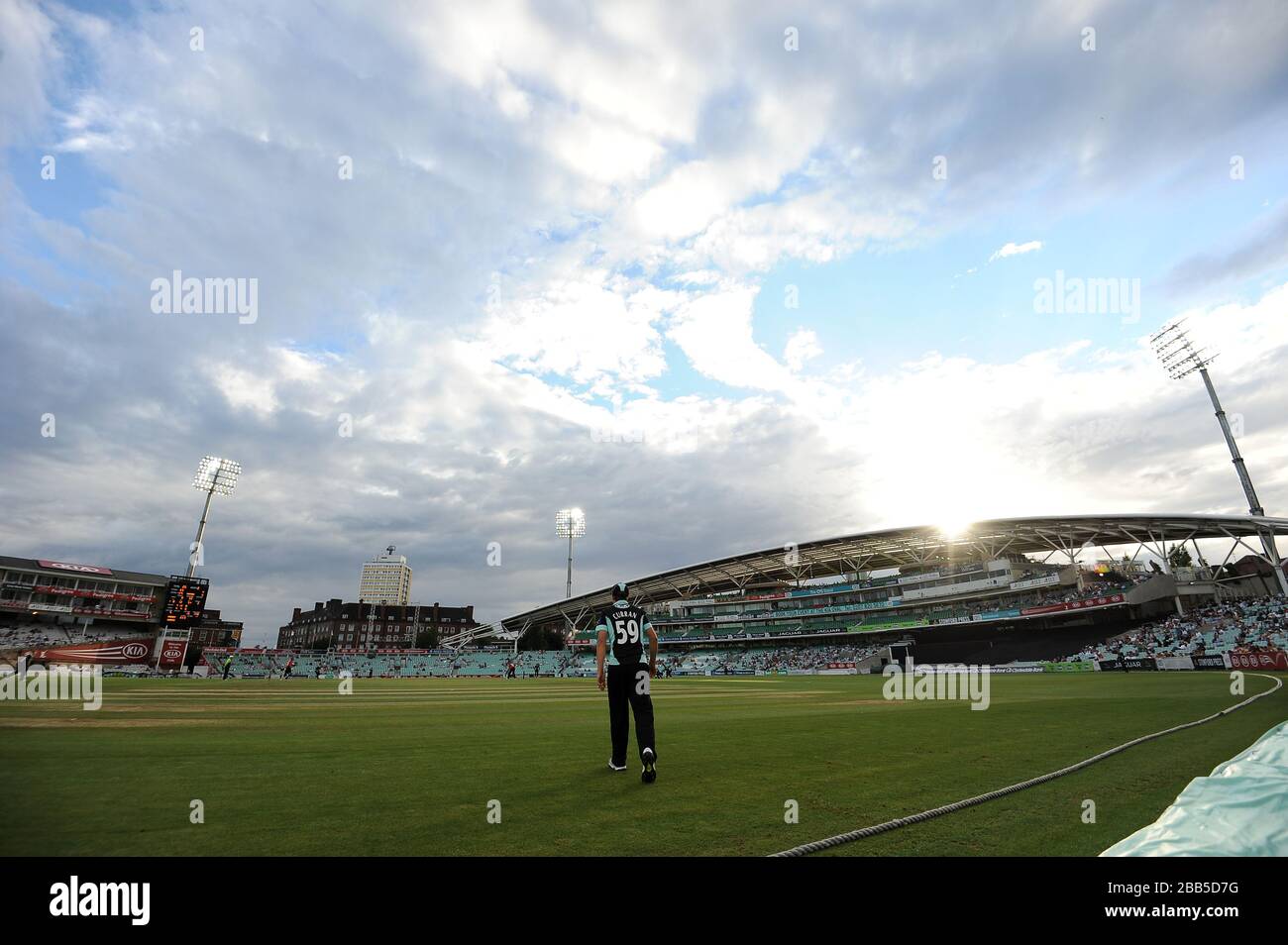 Una vista del cielo sopra il Kia Oval Foto Stock