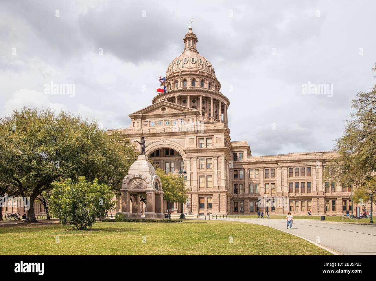 fuori dal palazzo del campidoglio di austin, texas Foto Stock