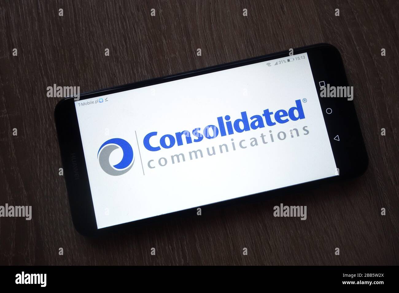 Logo Consolidated Communications Holdings, Inc. Visualizzato sullo smartphone Foto Stock