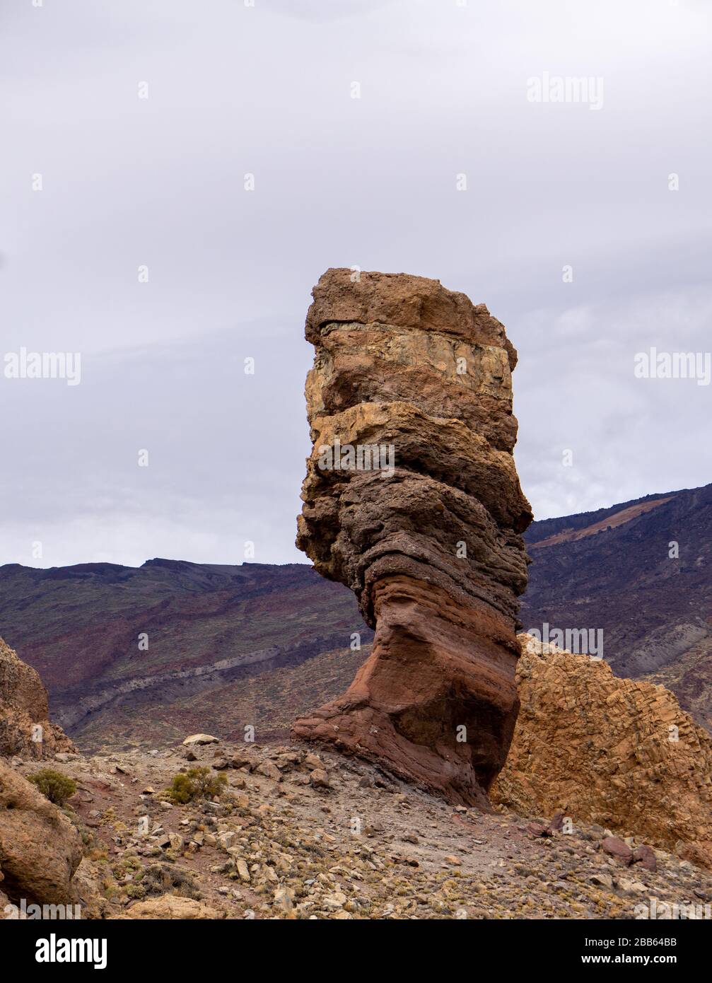 Formazione di roccia contro sky Foto Stock