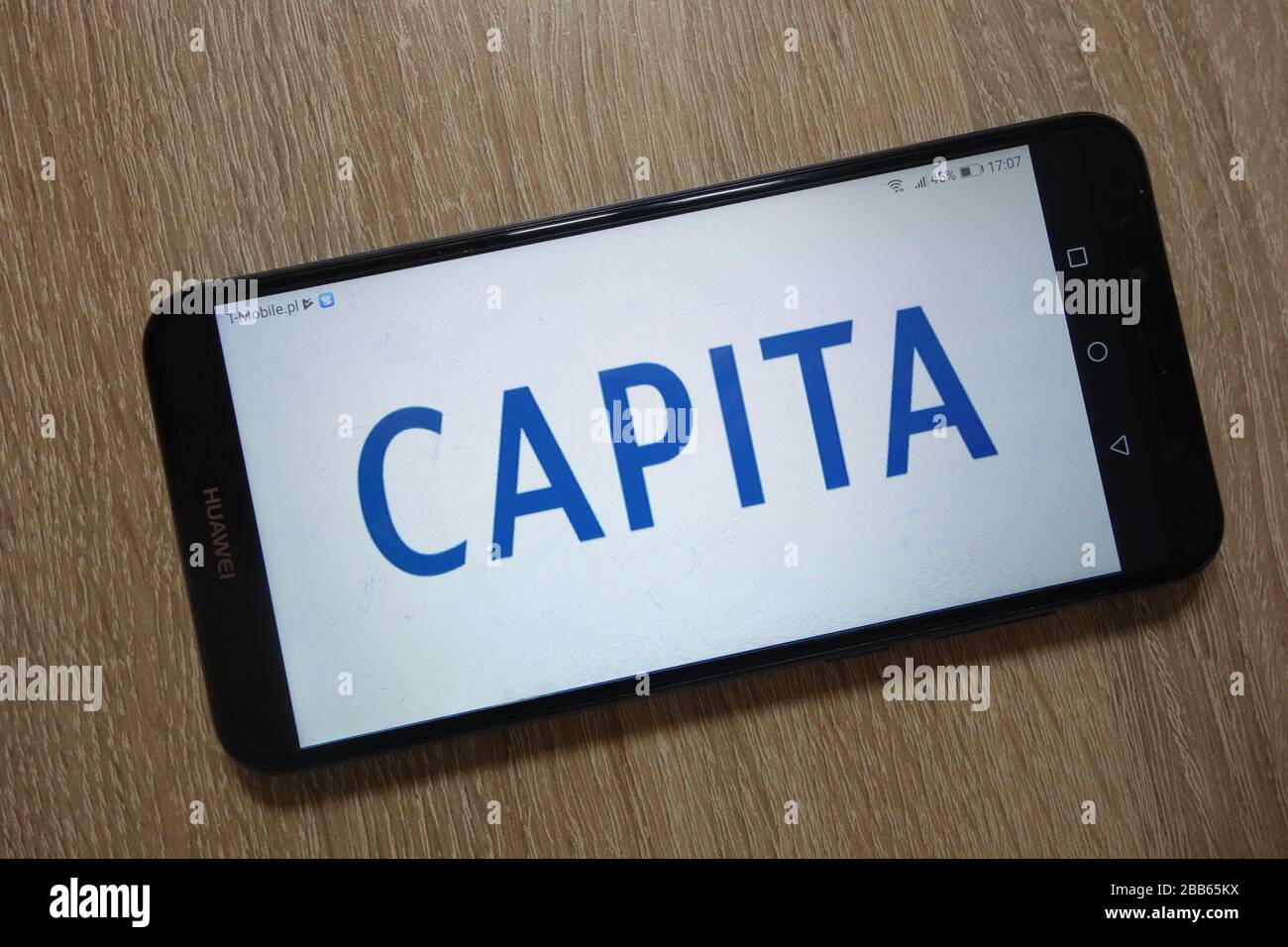 Logo capita plc visualizzato sullo smartphone Foto Stock