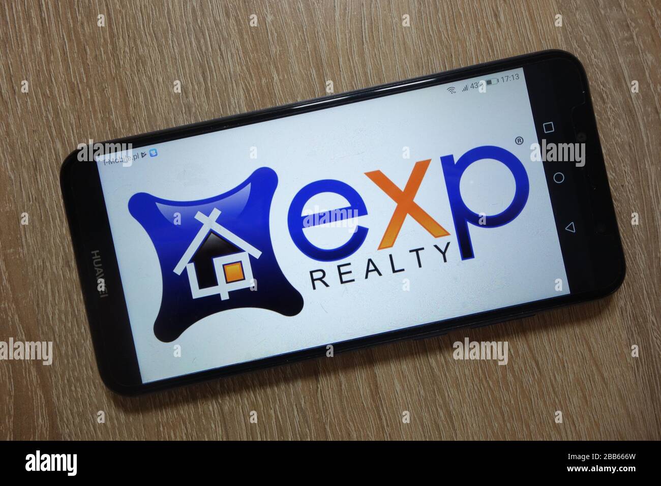 Logo EXP Realty visualizzato sullo smartphone Foto Stock