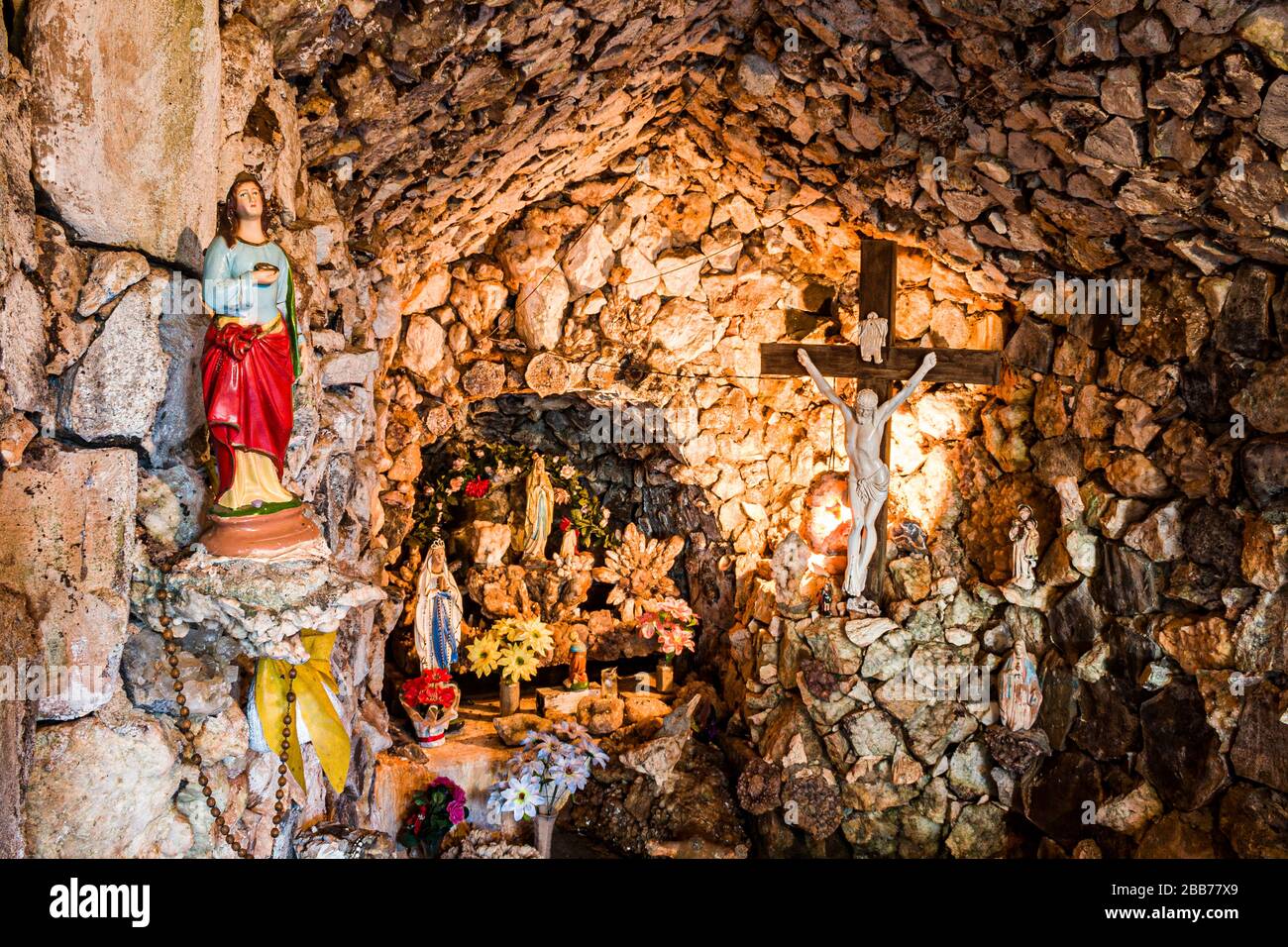Santuario di nostra Signora di Lourdes. Sao Miguel do Oeste, Santa Catarina, Brasile. Foto Stock