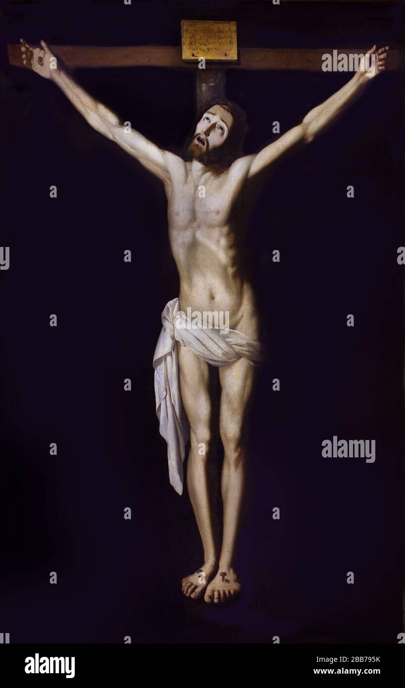 Cristo sulla Croce 1630 di FRANCISCO DE ZURBARAN (1598-1664), Spagna, spagnolo, Foto Stock