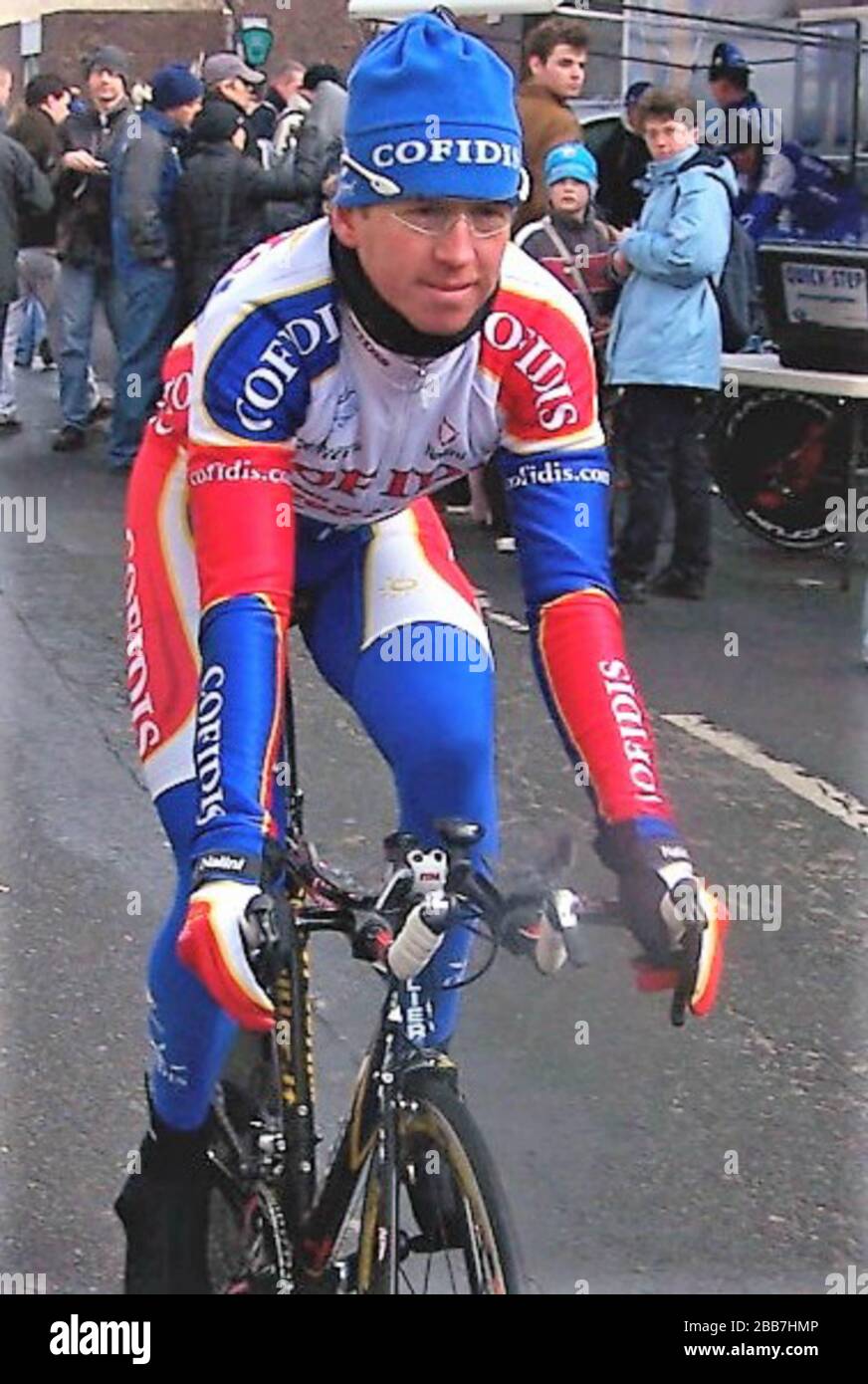 Rik Verbrugghe di Cofidis durante la Parigi - Nizza 2006, Prologue gara ciclistica, Issy-les-Moulineaux (4,8 km) il 05 marzo 2006 a Issy-les-Moulineaux, Francia - Photo Laurent Lairys / DPPI Foto Stock