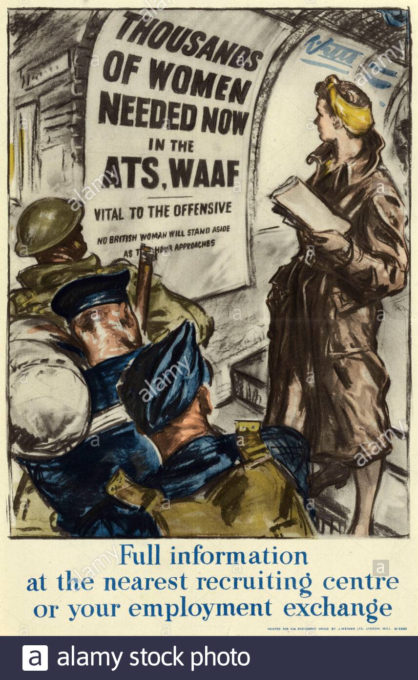 British World War 2 informazioni pubbliche poster di propaganda Foto Stock