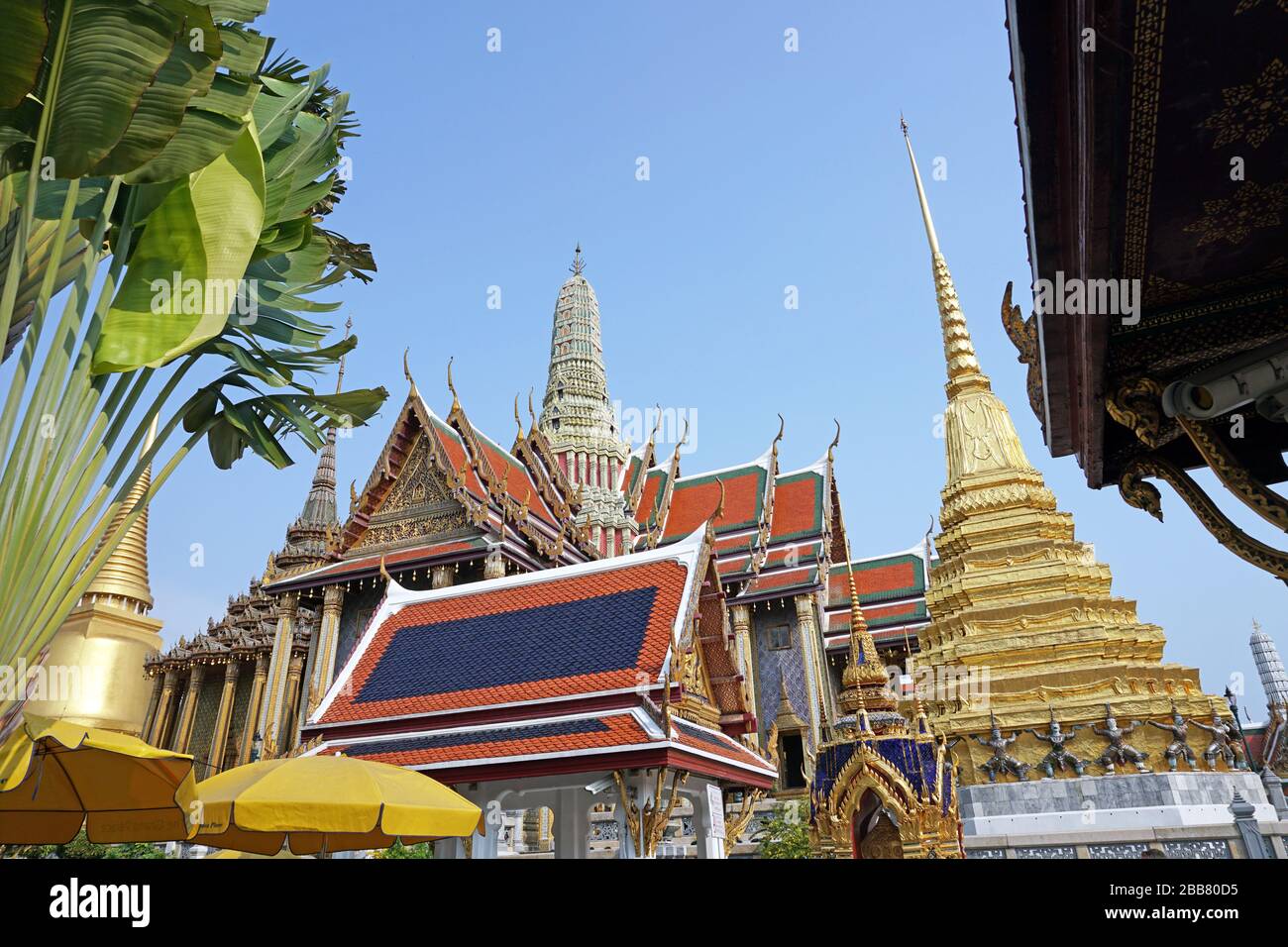 Templi del Grand Palace a Bangkok Foto Stock