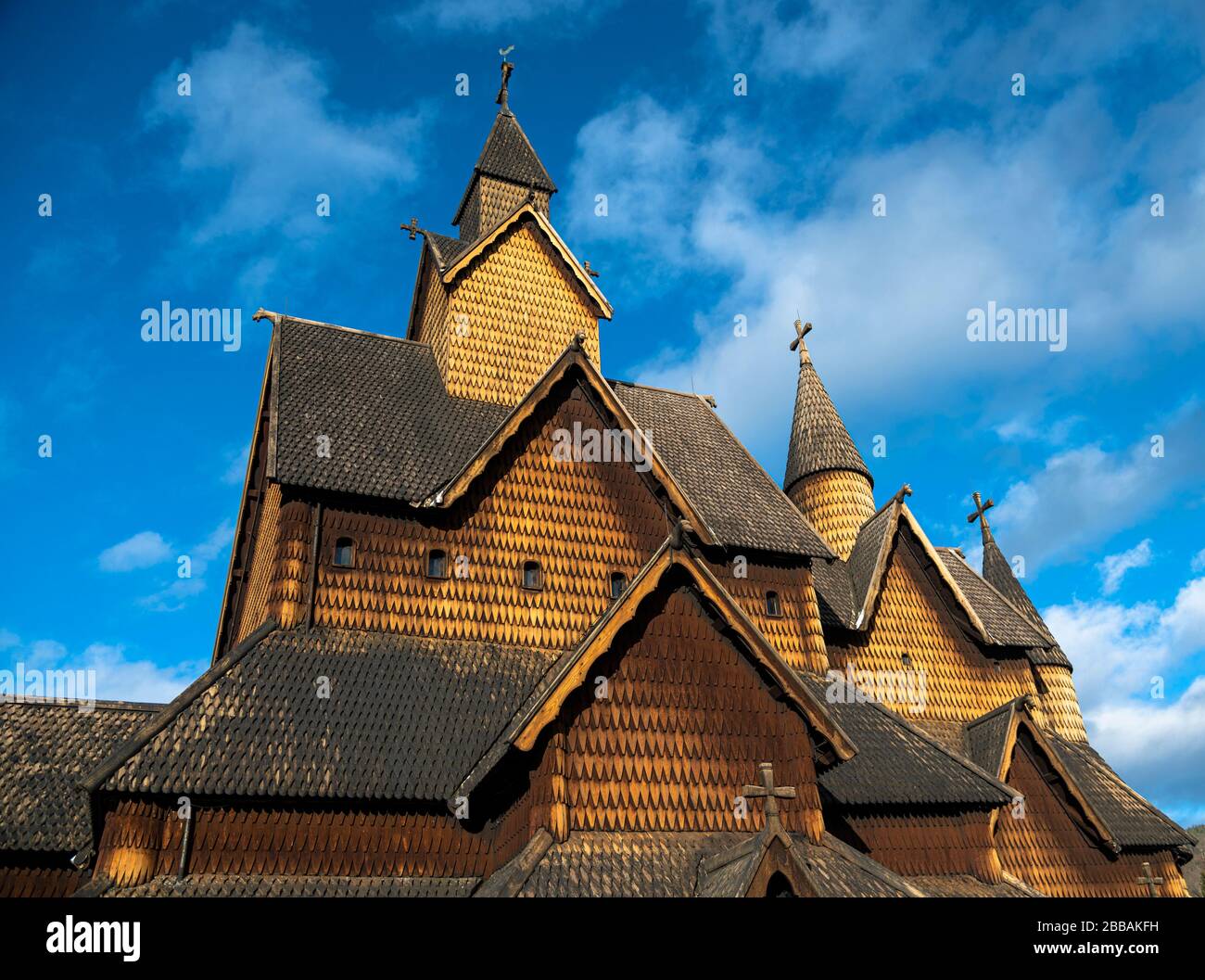 Heddal doga Chiesa in Norvegia Foto Stock