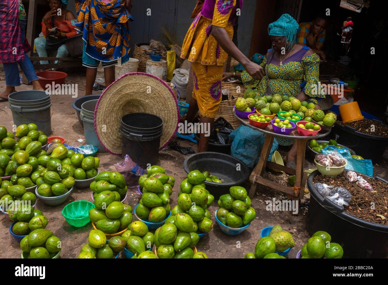 Nuovo mercato del Benin a Benin City, Edo state, Nigeria, Africa Occidentale Foto Stock