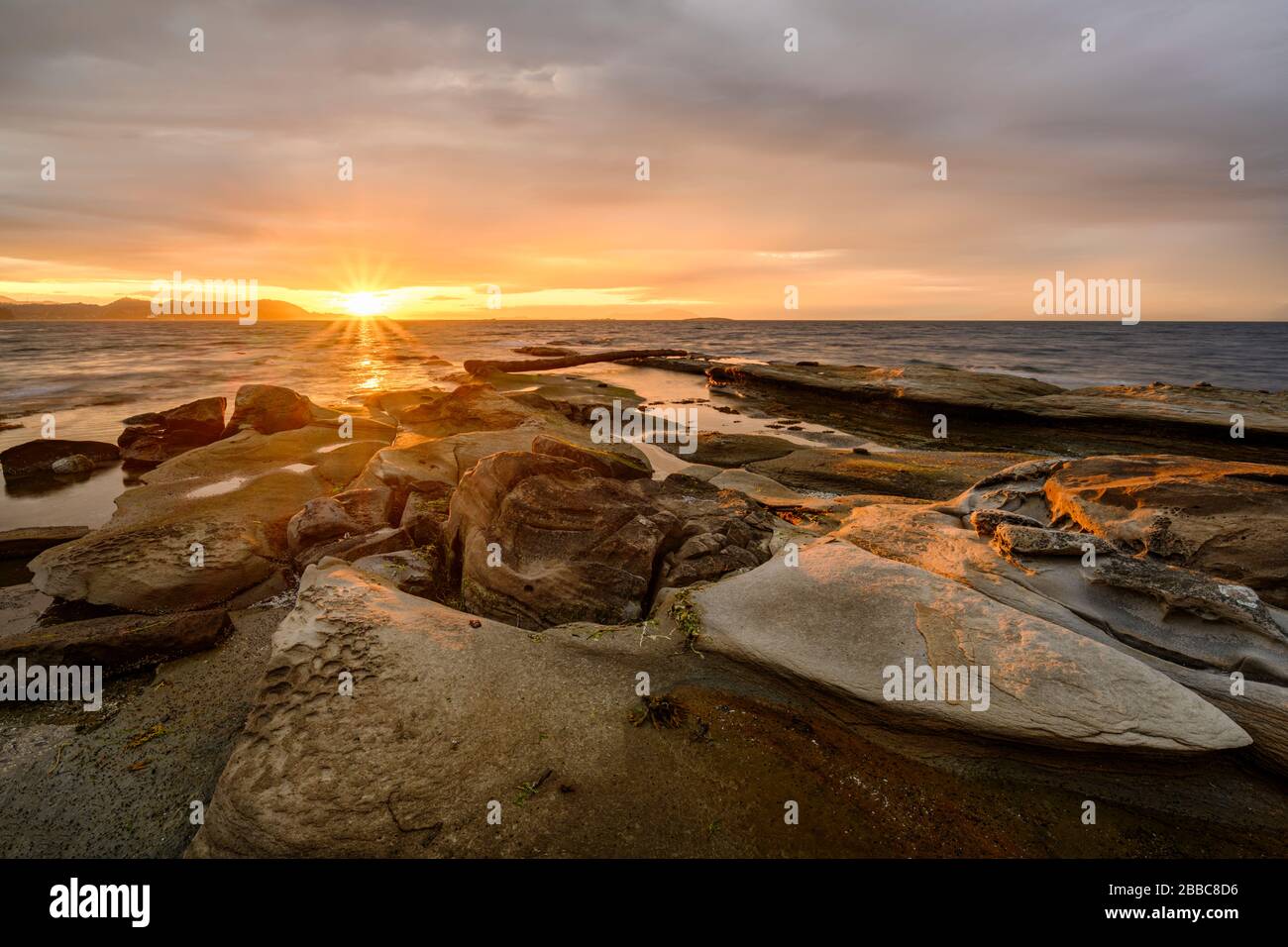 Malaspina Galleries Community Park, Gabriola Island, vicino Nanaimo, Vancouver Island, BC Canada Foto Stock