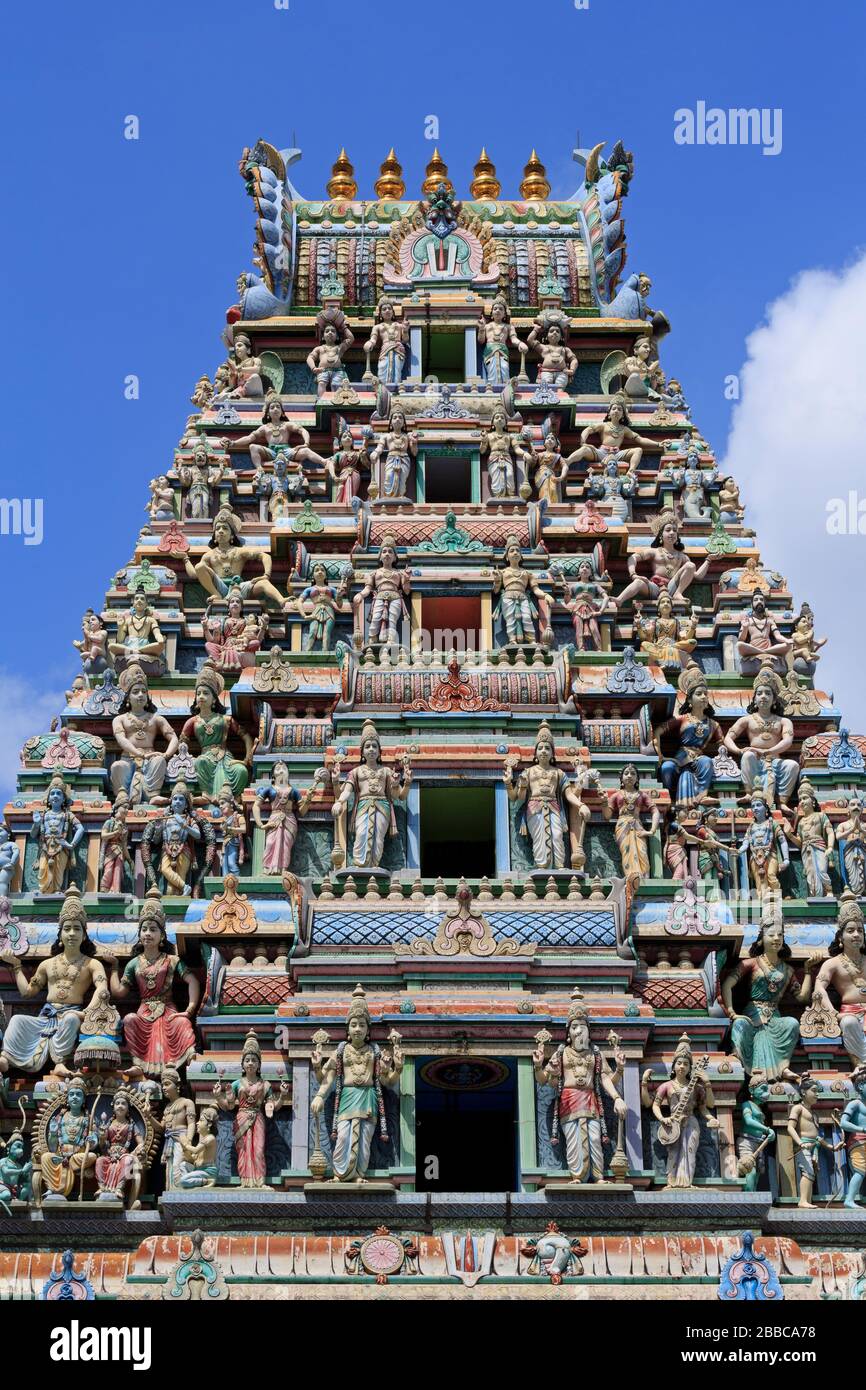 Sri Srinivasa Perumal Temple, Little India District, Singapore, Asia Foto Stock