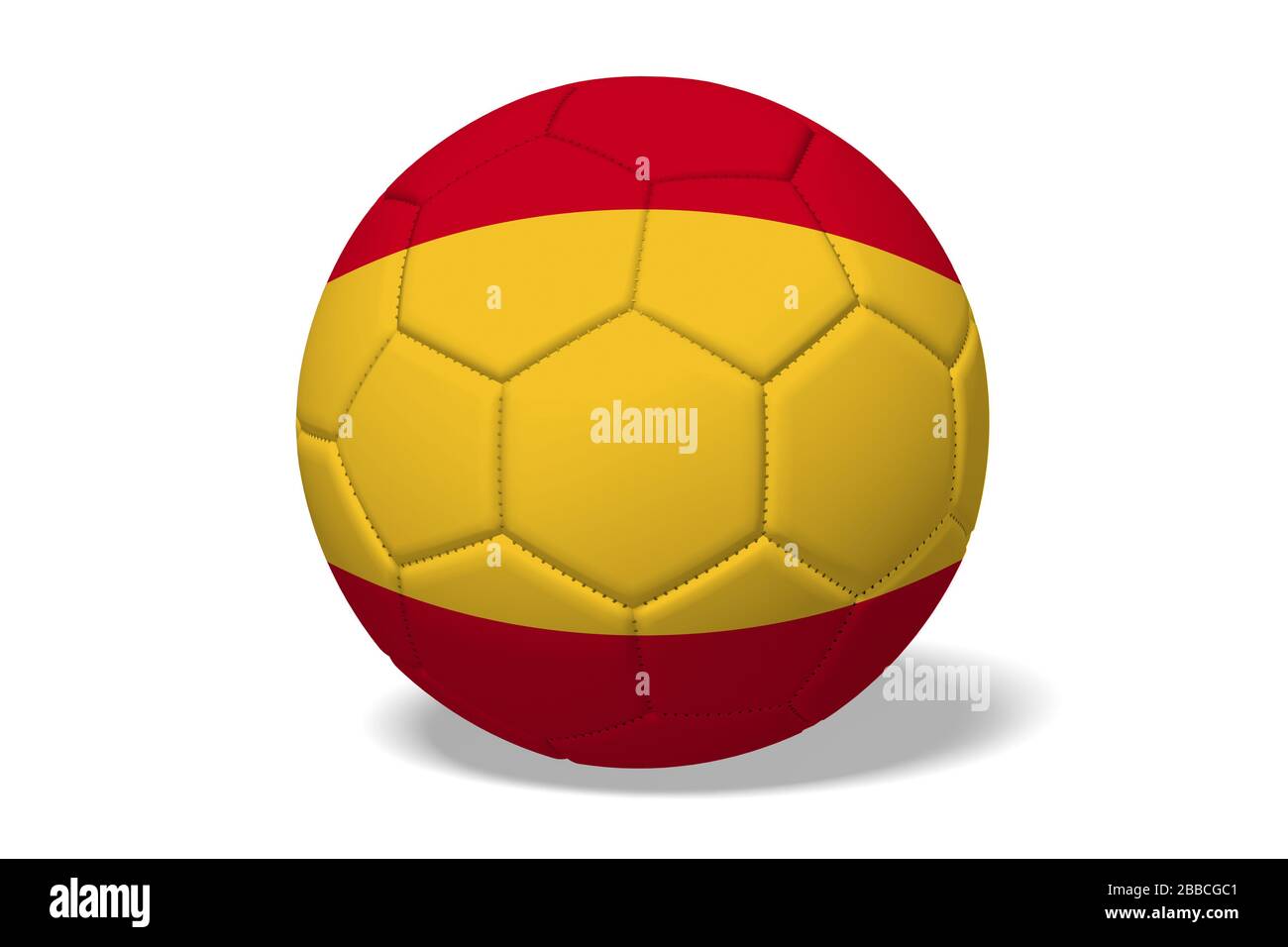 3D soccerball/football, nazionale - Spagna Foto Stock