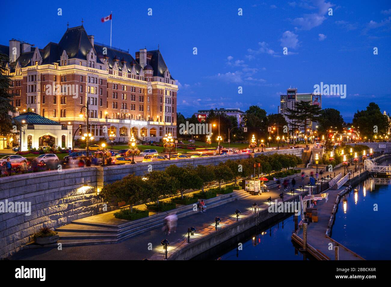 Empress Hotel, Victoria, Isola di Vancouver, BC, Canada Foto Stock