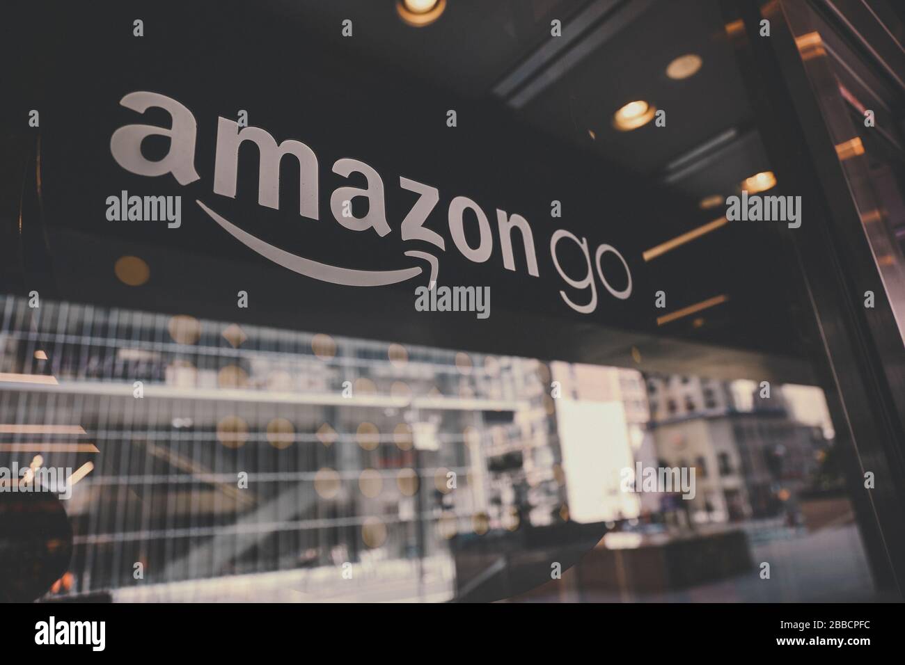 Amazon Go Shop a New York Foto Stock