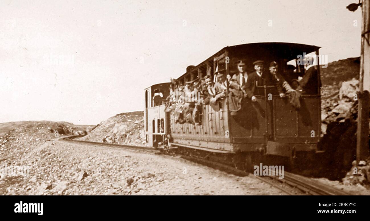Snowdon Mountain Railway, agli inizi del novecento Foto Stock