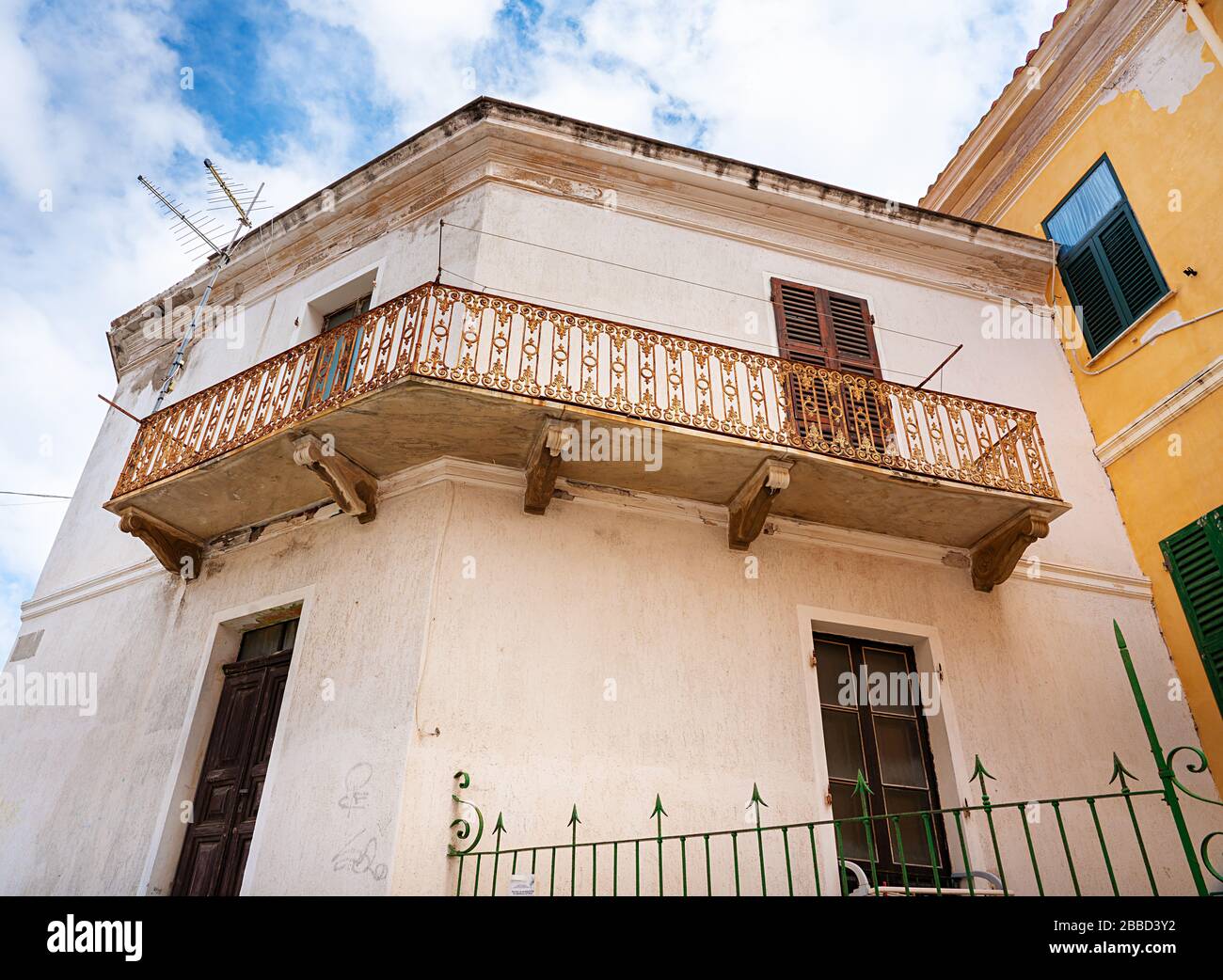 Case, appartamenti e stradine in Sardegna e sull'isola di la maddalena Foto Stock