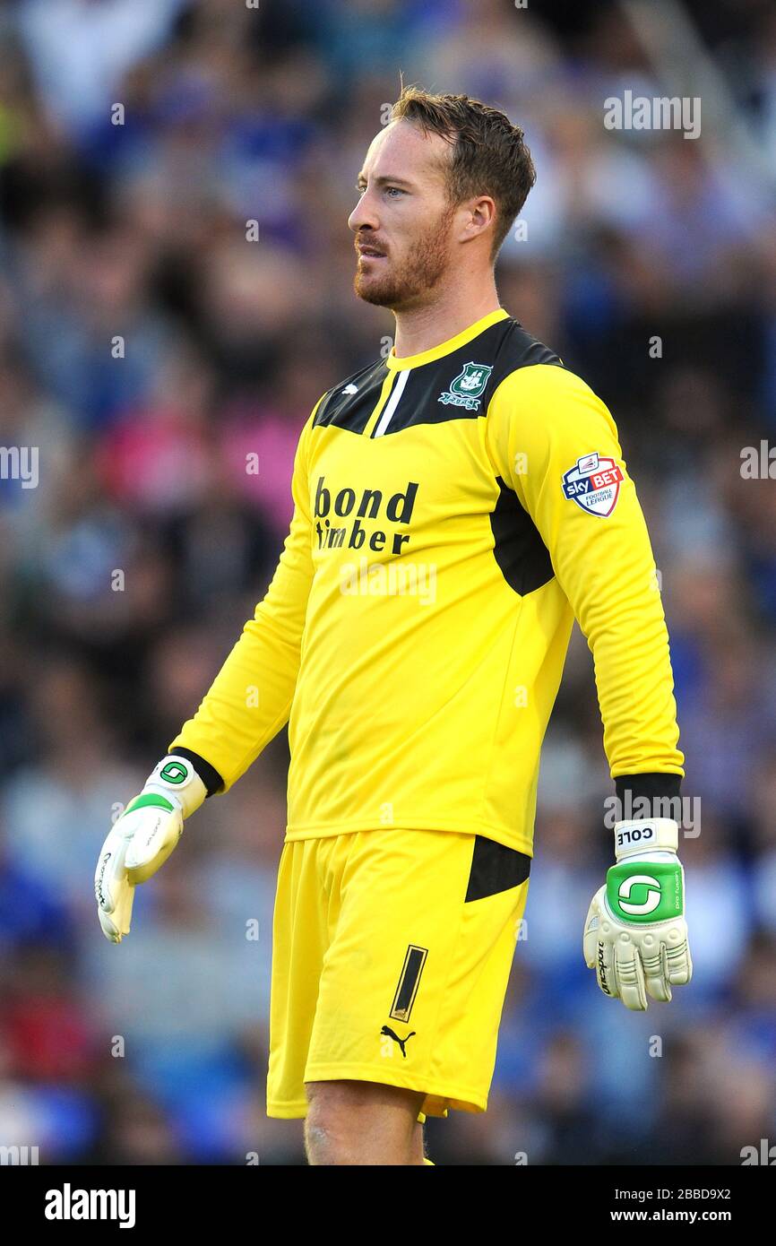 Jake Cole, portiere di Plymouth Argyle Foto Stock