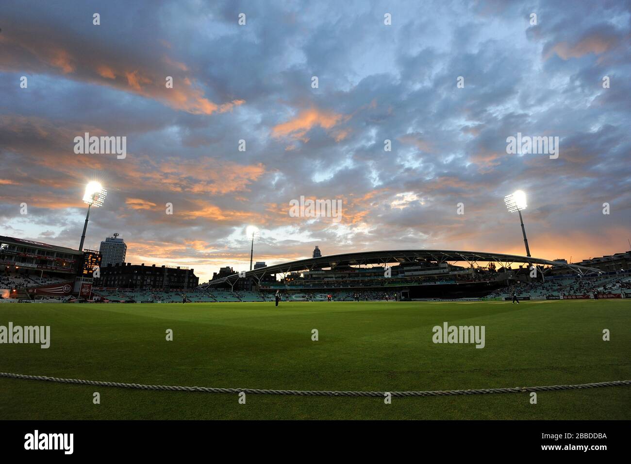 Una vista del cielo sopra il Kia Oval Foto Stock