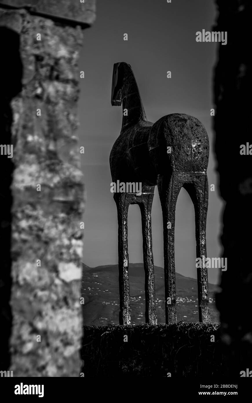 Monumento equestre, Vittoriale degli Italiani, Gardone Riviera, Italia Foto Stock