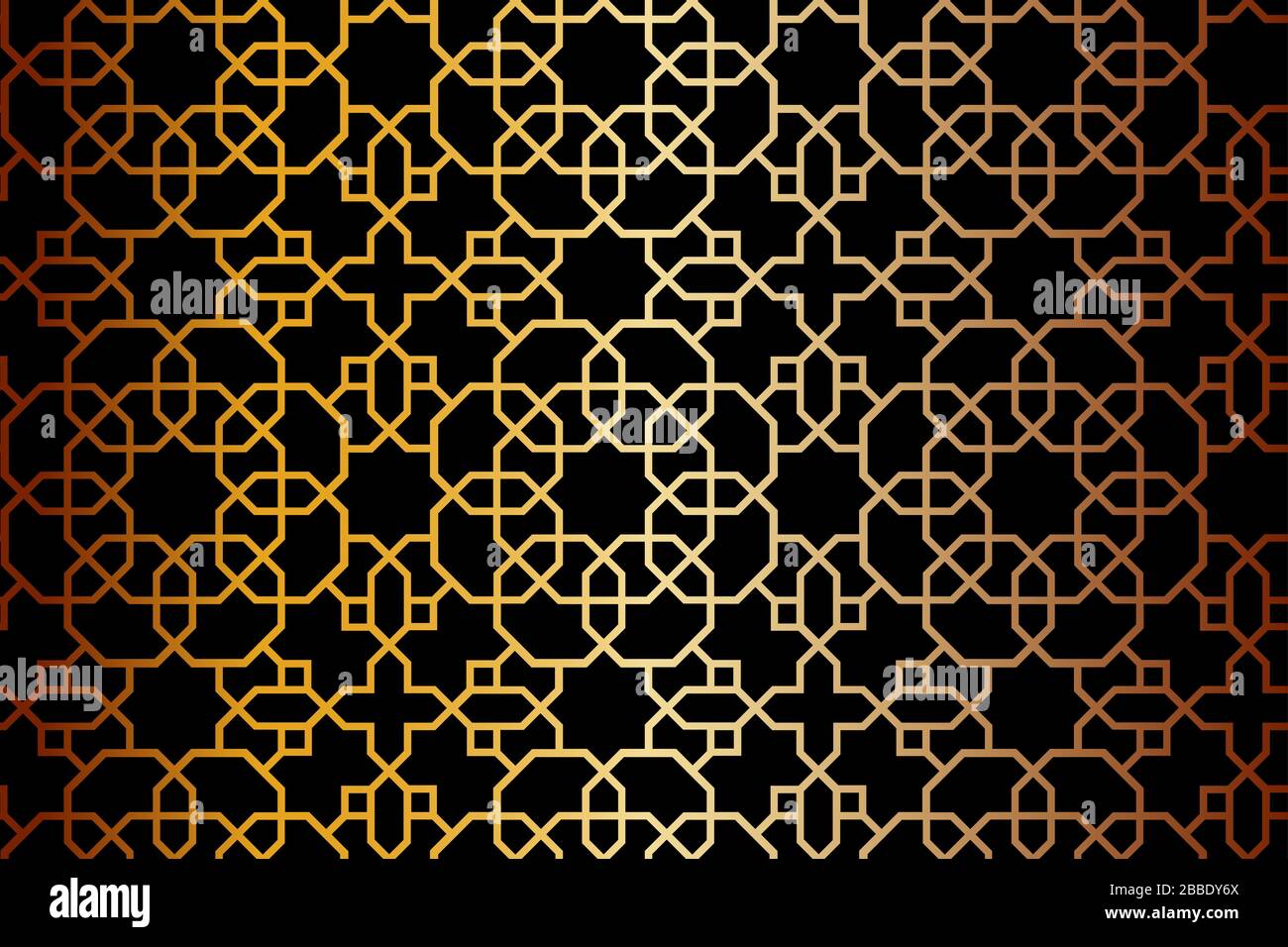 Motivo vettoriale nero e oro, sfondo, texture, avvolgimento. Illustrazione Vettoriale