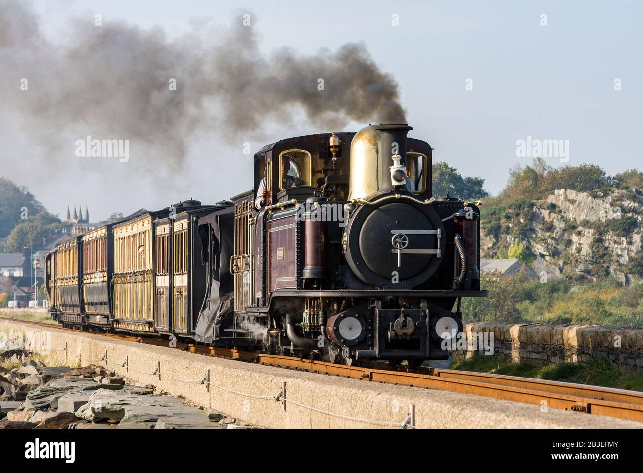 La Ferrovia Festiniog nel 2010 Foto Stock