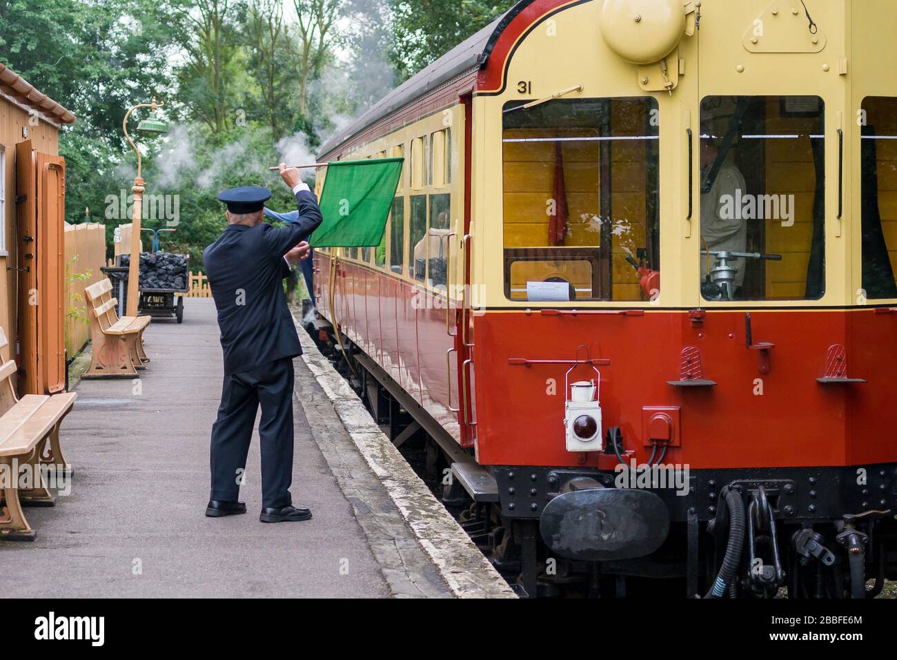 Partenza in treno al Centro ferroviario Didcot nel 2009 Foto Stock