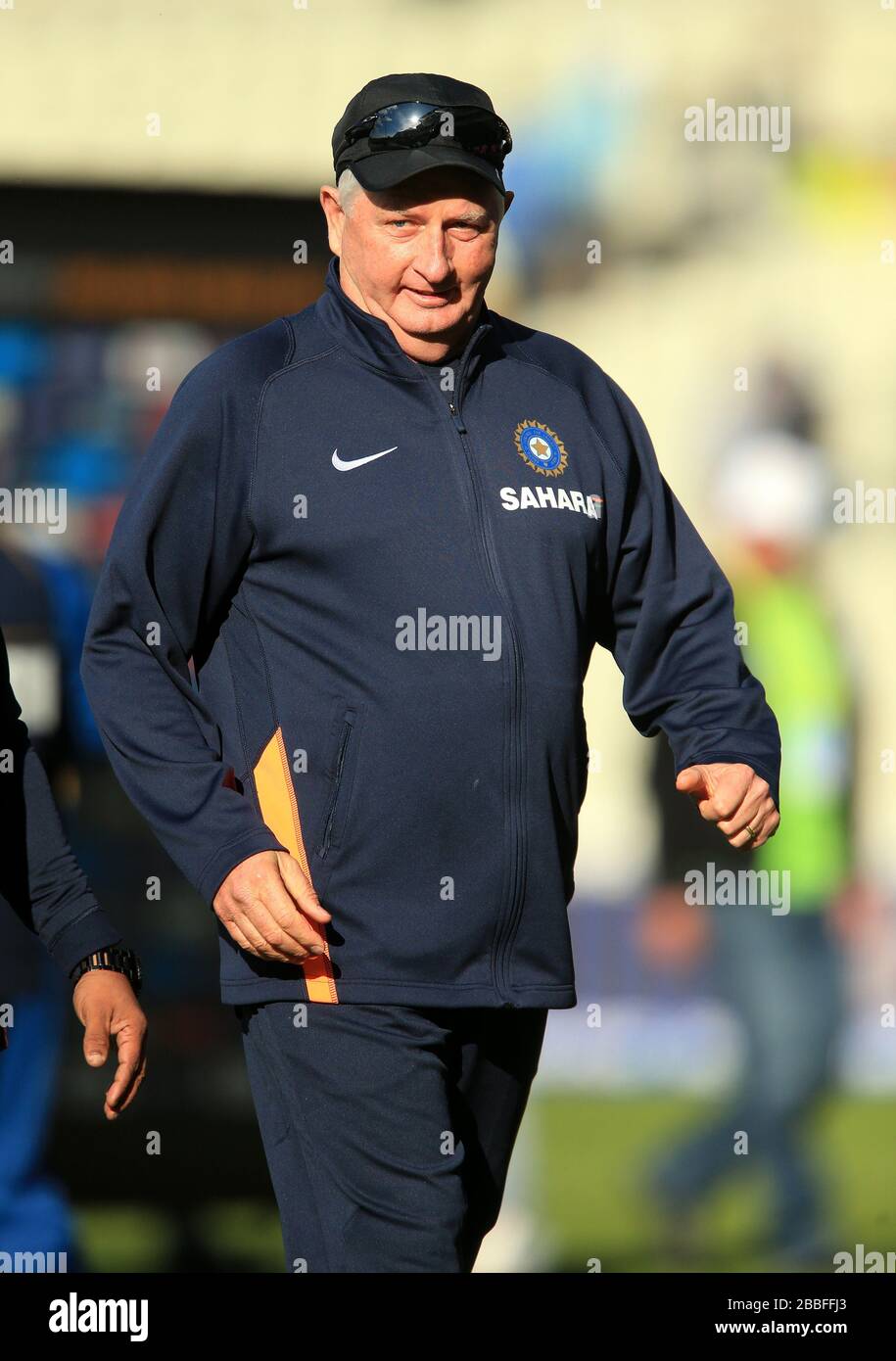 L'allenatore dell'India Duncan Fletcher Foto Stock