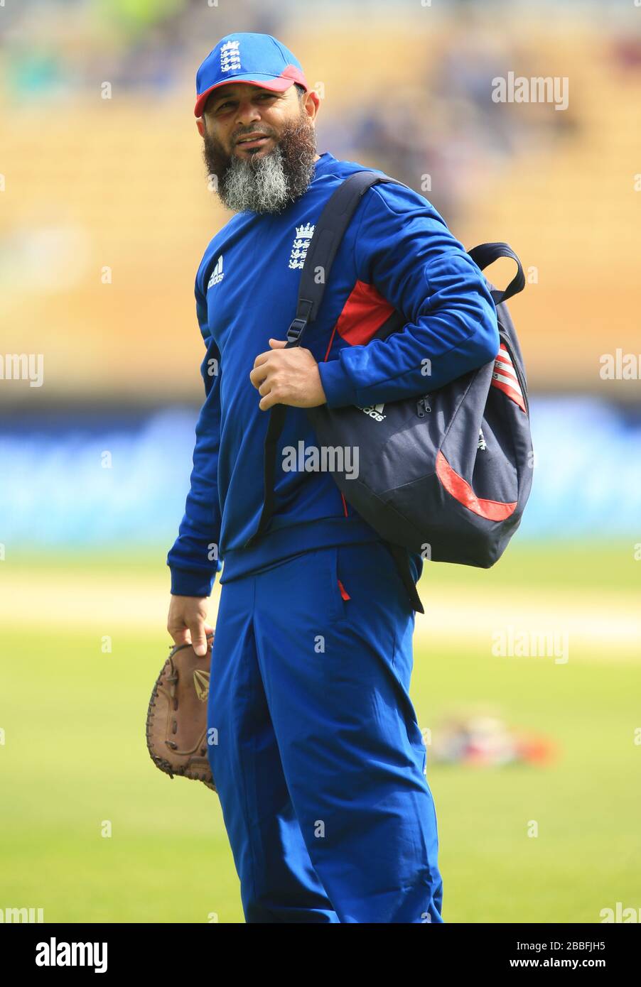 Inghilterra Spin-Bowling Coach Mushtaq Ahmed Foto Stock