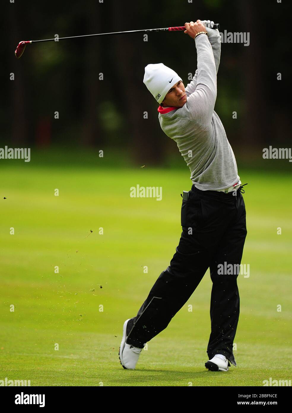 Danimarca, Thorbjorn Olesen durante il primo giorno del campionato PGA BMW 2013, al Wentworth Golf Club. Foto Stock