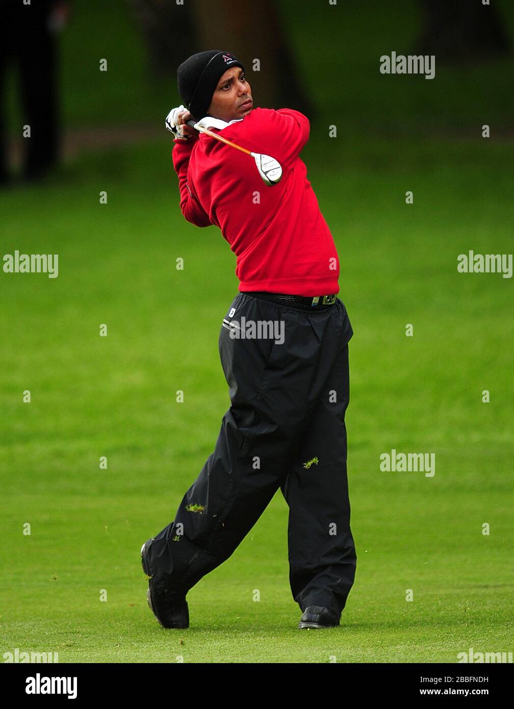 India Shiv Chowrasia durante il primo giorno del campionato PGA BMW 2013, al Wentworth Golf Club. Foto Stock