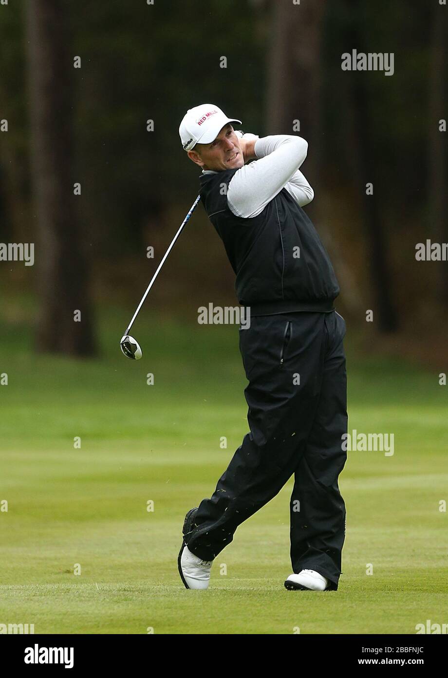 David Higgins in Irlanda durante il secondo giorno del campionato PGA BMW 2013, al Wentworth Golf Club. Foto Stock