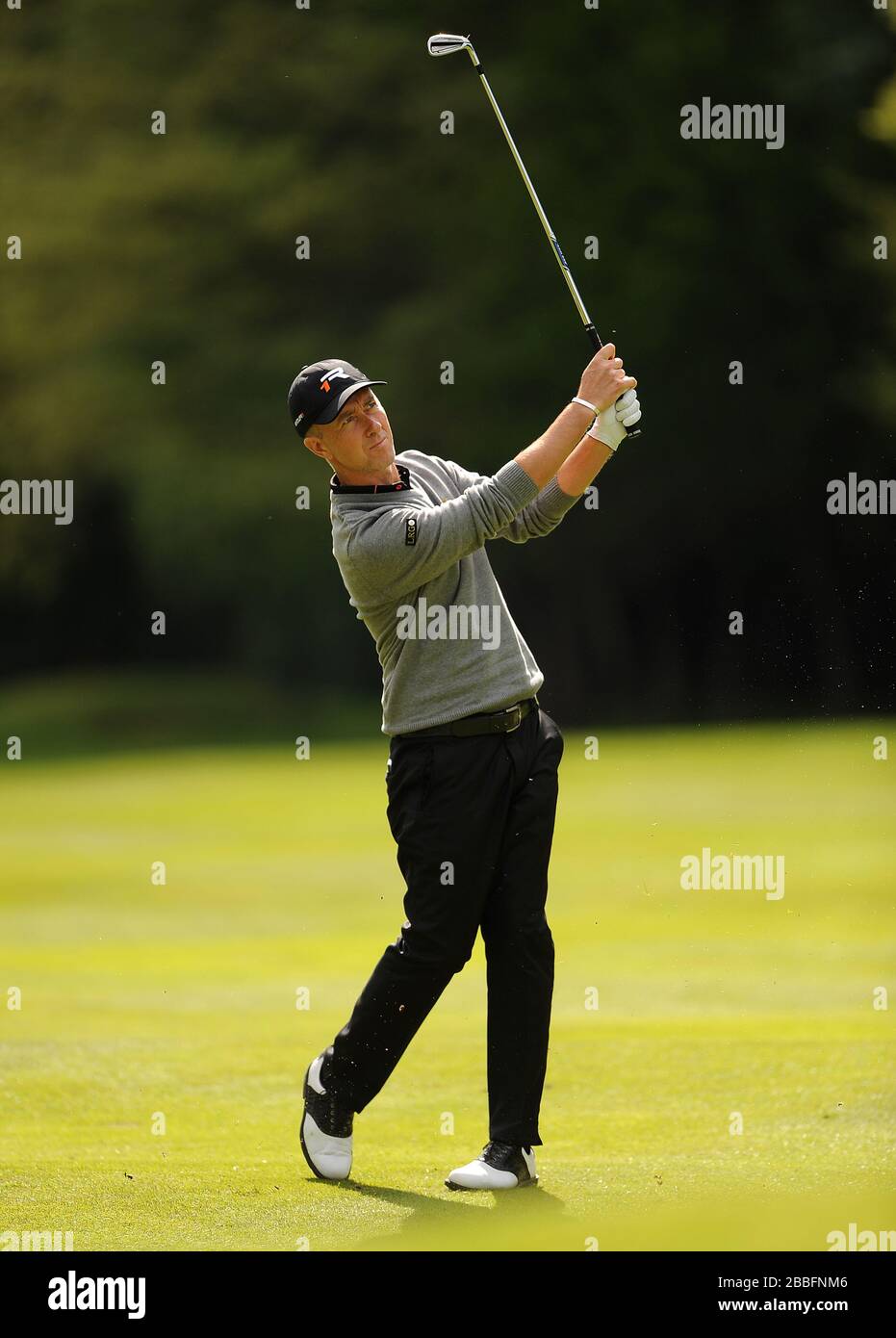 Mark Foster durante il terzo giorno del campionato PGA BMW 2013, al Wentworth Golf Club. Foto Stock