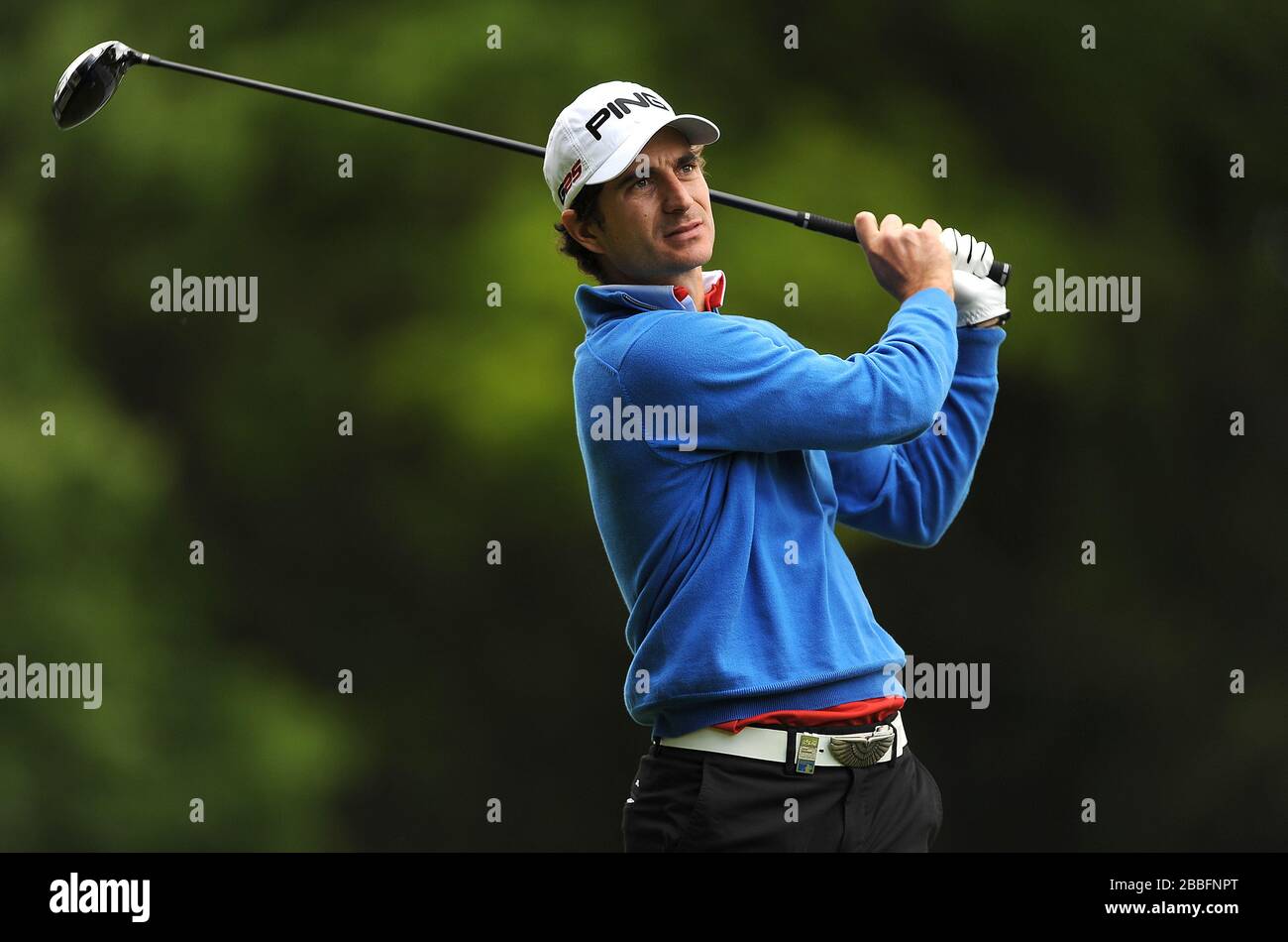 Alejandro Canizares durante il terzo giorno del campionato PGA BMW 2013, al Wentworth Golf Club. Foto Stock