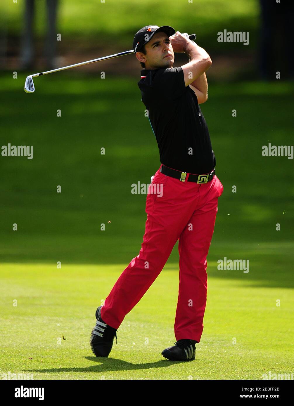 Fabrizio Zanotti del Paraguay durante il quarto giorno del campionato PGA BMW 2013, al Wentworth Golf Club. Foto Stock