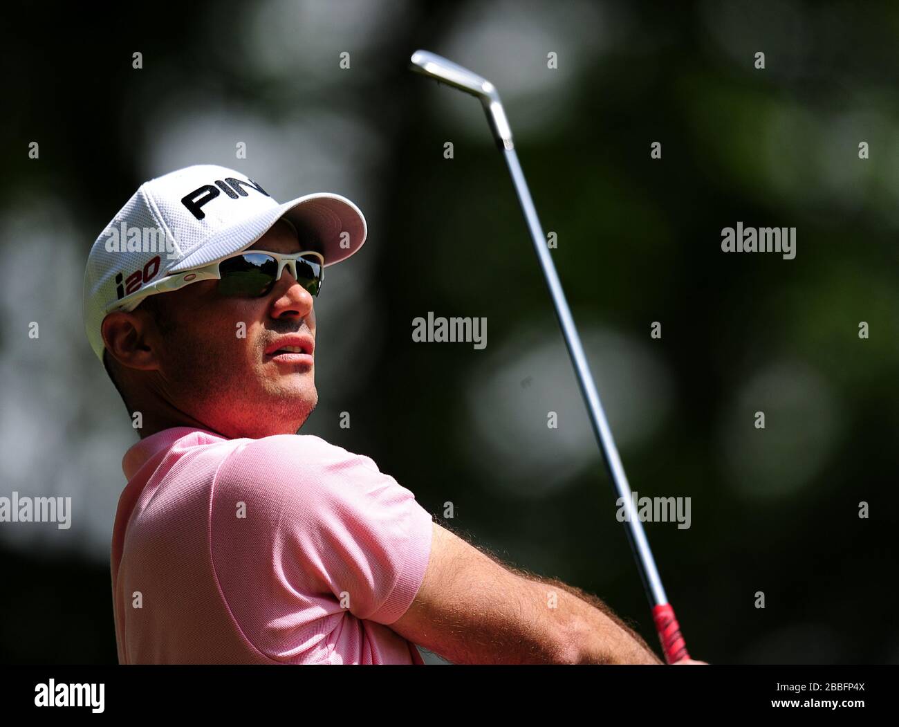 Gregory Havret in Francia durante il quarto giorno del campionato PGA BMW 2013, al Wentworth Golf Club. Foto Stock