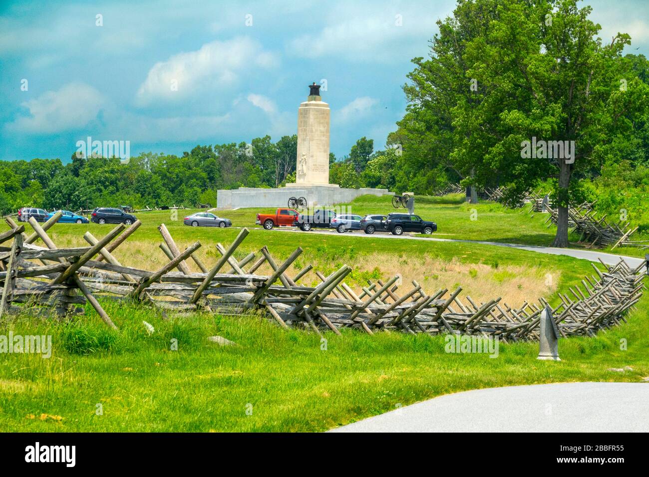 Eterna luce memoriale di pace Gettysburg National Civil War Battlefield Military Park Pennsylvania PA Foto Stock