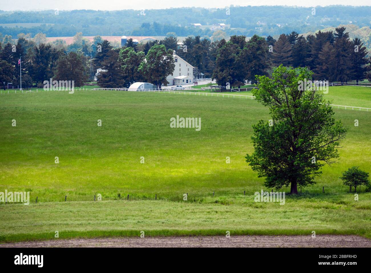 Presidente della fattoria Dwight D Eisenhower a Gettysburg National Civil War Battlefield Military Park Pennsylvania PA Foto Stock